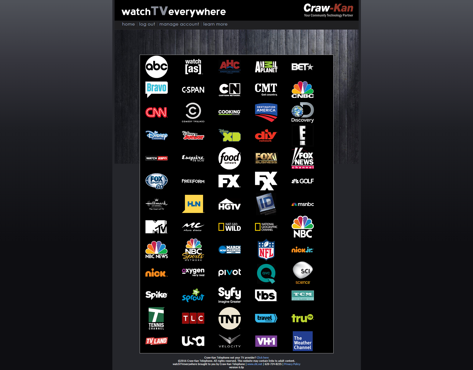 Watch TV Everywhere - Craw-Kan Telephone Cooperative